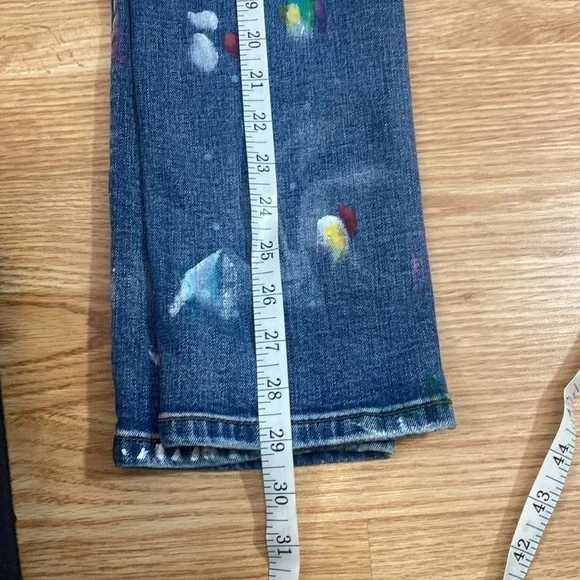 Cotton Denim Paint Splatter Art - Picture 11 of 16